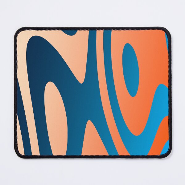 Item preview, Funky Orange Blue Gradient Abstract Swirl Design designed and sold by patternsoup.