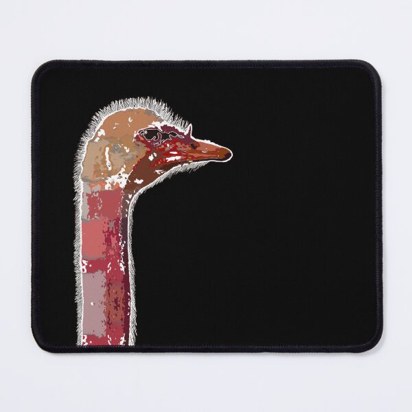 Item preview, "Ostrich" | Wild African Ostrich - Black Background 2 designed and sold by LiseHoltArt.