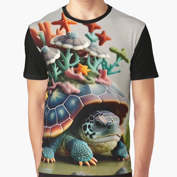 Coral Tortoise Graphic T-Shirt