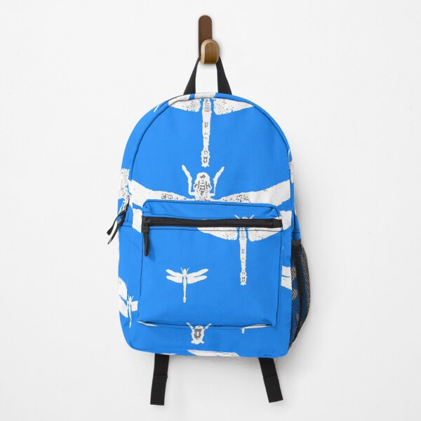 Item preview, WHITE DRAGONFLIES GROUP FLYING BLUE ART designed and sold by sharlesart.