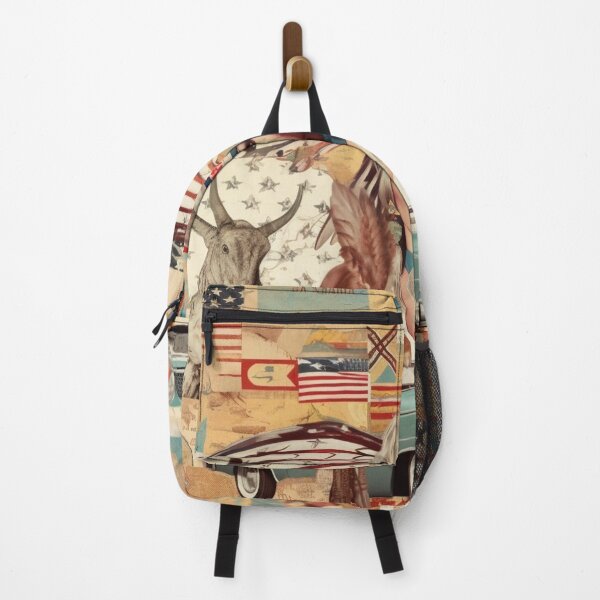 Item preview,  America Beauty Retro Vintage Patchwork Collage Pattern of Americana designed and sold by BrandonArtWorld.
