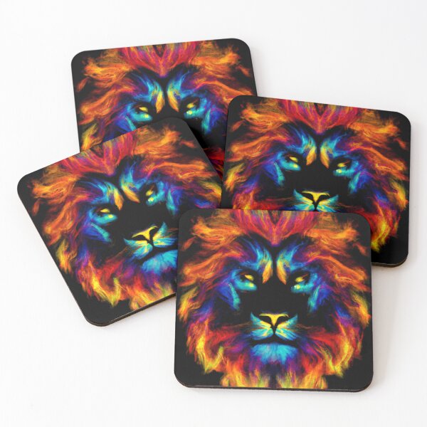 Item preview, Lion Head Painted On Black Background designed and sold by Handstand365.