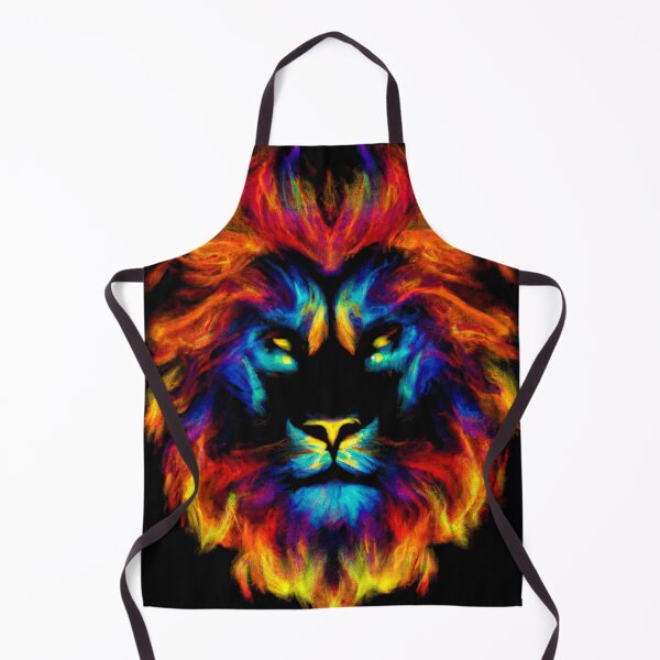 Item preview, Lion Head Painted On Black Background designed and sold by Handstand365.