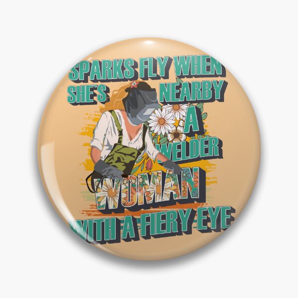 Item preview, Sparks fly when shes nearby a welder woman with a fiery eye designed and sold by HomeCoquette.