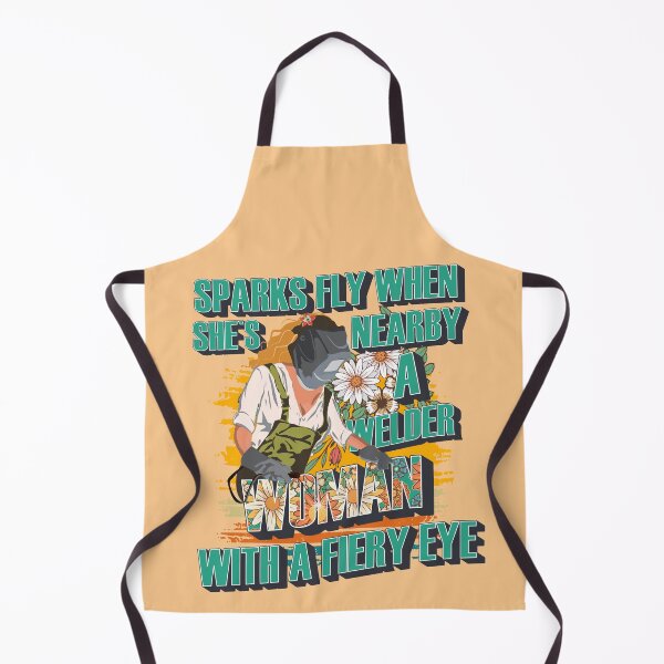 Item preview, Sparks fly when shes nearby a welder woman with a fiery eye designed and sold by HomeCoquette.