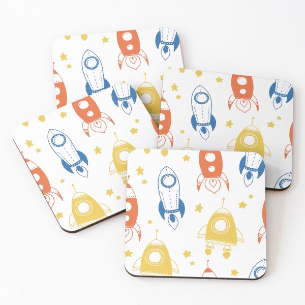Item preview, Space Ship Kids Patterns designed and sold by Tofun.