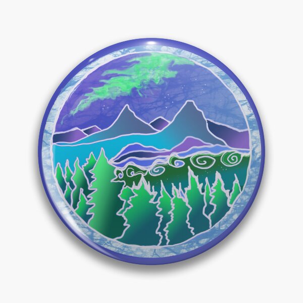 Item preview, Mountains Aurora Borealis  designed and sold by AuroraXGreen.
