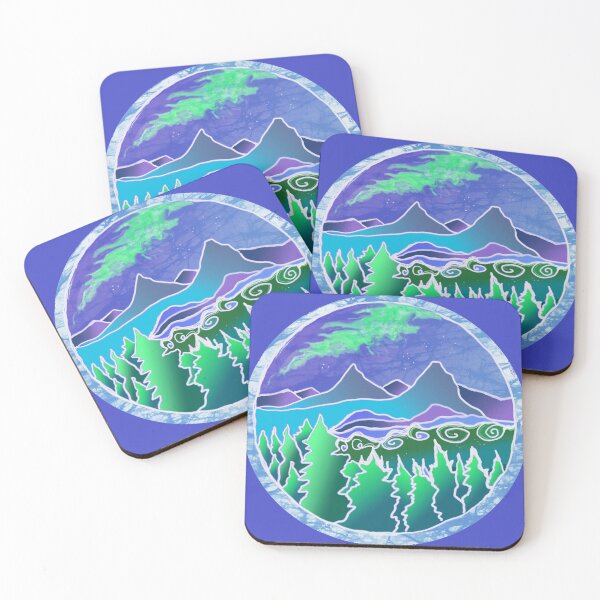 Item preview, Mountains Aurora Borealis  designed and sold by AuroraXGreen.