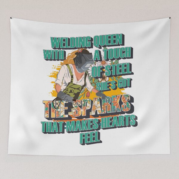 Item preview, Welding queen with a touch of steel shes got the sparks that makes hearts feel designed and sold by HomeCoquette.