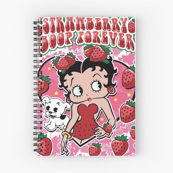 Item preview, strawberry betty boop poster, Betty Boop Sassy, Betty Boop Throw Blanket, Betty Boop Doodles designed and sold by retro-vectors.