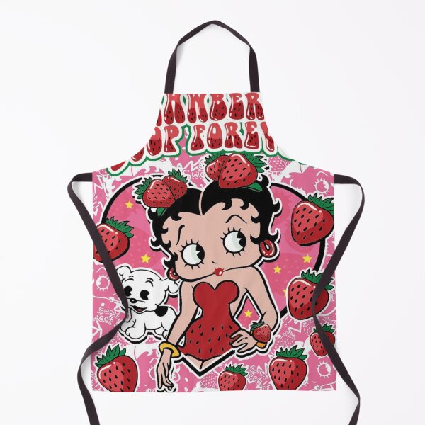Item preview, strawberry betty boop poster, Betty Boop Sassy, Betty Boop Throw Blanket, Betty Boop Doodles designed and sold by retro-vectors.