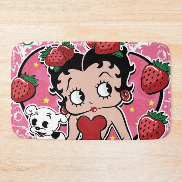 Item preview, strawberry betty boop poster, Betty Boop Sassy, Betty Boop Throw Blanket, Betty Boop Doodles designed and sold by retro-vectors.
