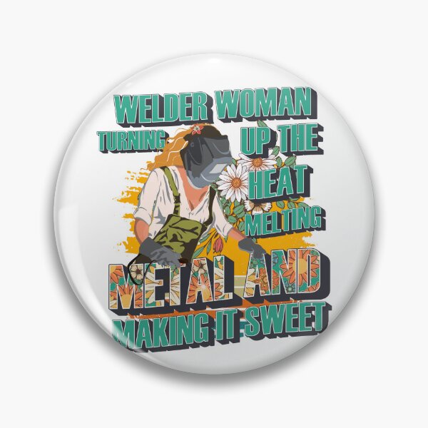 Item preview, Welder woman turning up the heat melting metal and making it sweet designed and sold by HomeCoquette.