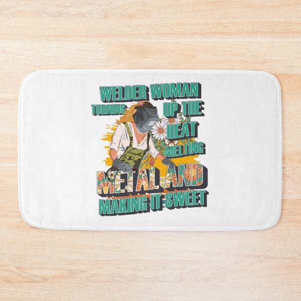 Item preview, Welder woman turning up the heat melting metal and making it sweet designed and sold by HomeCoquette.