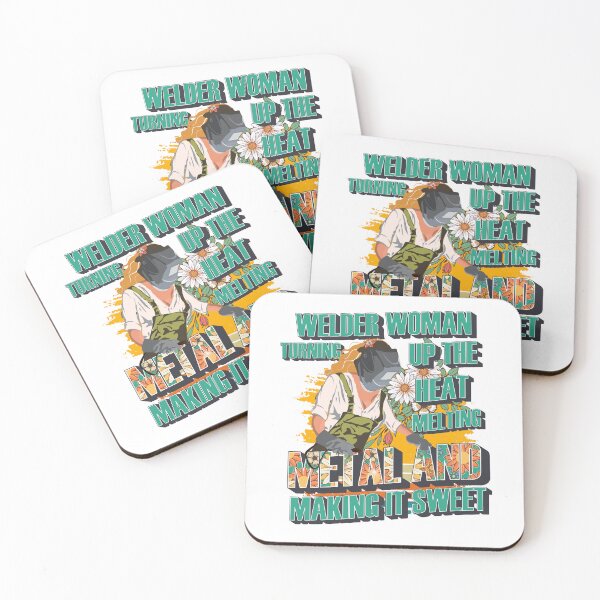 Item preview, Welder woman turning up the heat melting metal and making it sweet designed and sold by HomeCoquette.