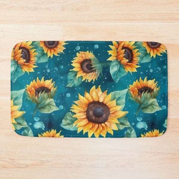 Item preview, Watercolor Sunflower Stylized Illustration Pattern designed and sold by Thresh-prince.