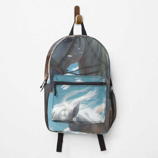 Item preview, Whispers of Freedom: Her Windswept Mane on a White Stallion designed and sold by oanaunciuleanu.