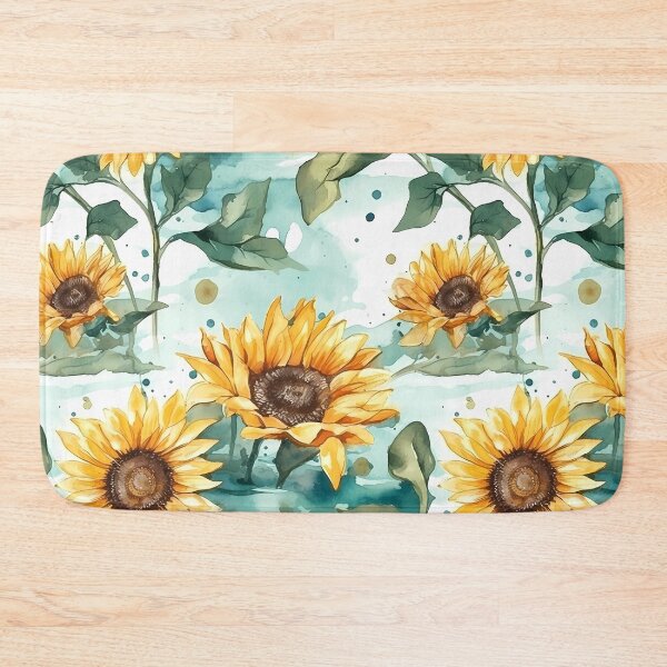 Item preview, Watercolor Sunflower Stylized Illustration Pattern designed and sold by Thresh-prince.