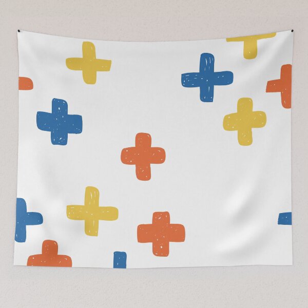 Item preview, Big Plus Sign Cross Kids Patterns designed and sold by Tofun.