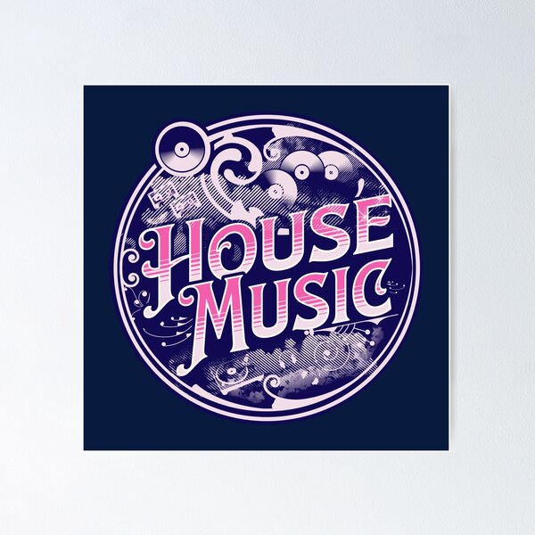 Item preview, HOUSE MUSIC  - Circa Old School (pink)  designed and sold by Discothreadz.