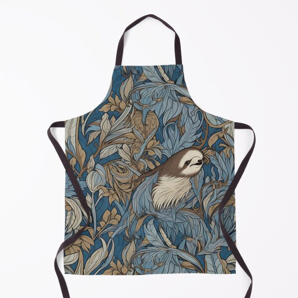 Item preview, Cute Sloth in the Jungle happy Sloth Nouveau pattern designed and sold by Viking-Samurai.