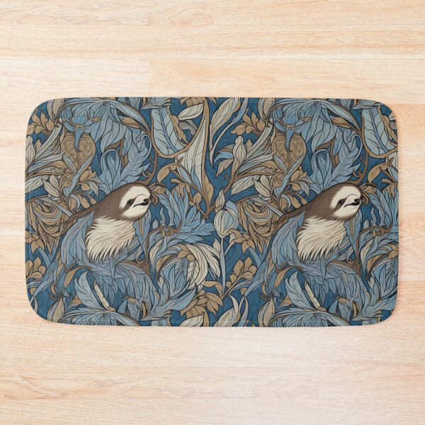Item preview, Cute Sloth in the Jungle happy Sloth Nouveau pattern designed and sold by Viking-Samurai.