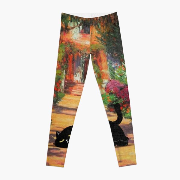 Cute Kitty Sleeping In The Street Leggings