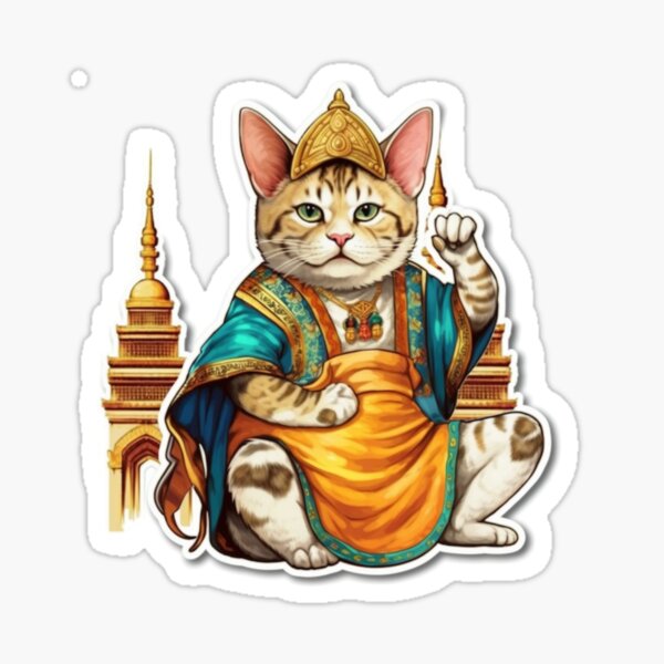 Item preview, Travel Cat Journey -In Thailand- Cute Funny Kitten designed and sold by Busy Cats.