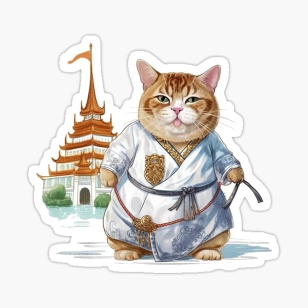 Item preview, Travel Cat Journey -In Thailand- Cute Funny Cool Kitten designed and sold by Busy Cats.