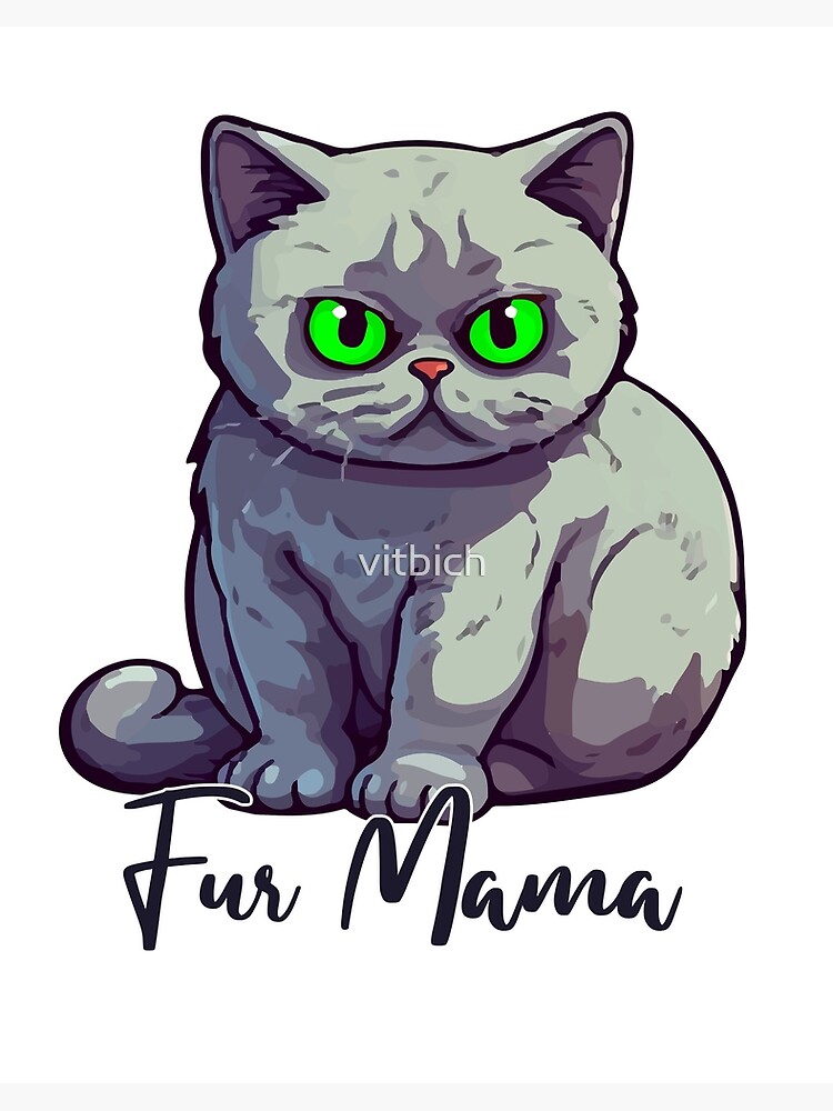 Fur Mama Art Print for Sale by vitbich