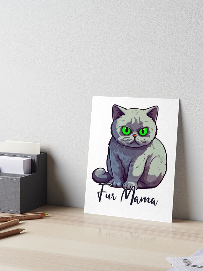 Fur Mama Art Board Print for Sale by vitbich