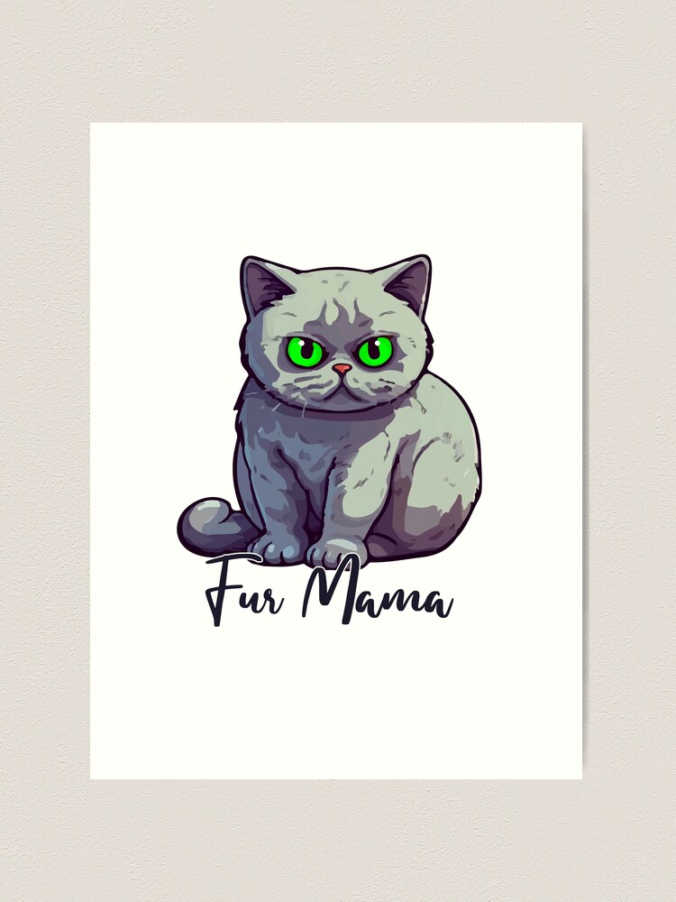 Fur Mama Art Print for Sale by vitbich