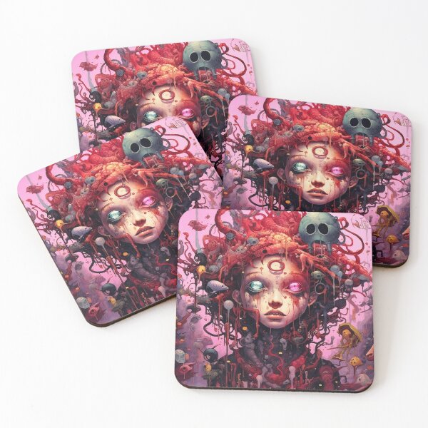 Item preview, Surreal Psychedelic Art - Creepy Colorful Nightmare designed and sold by Spiralysis.