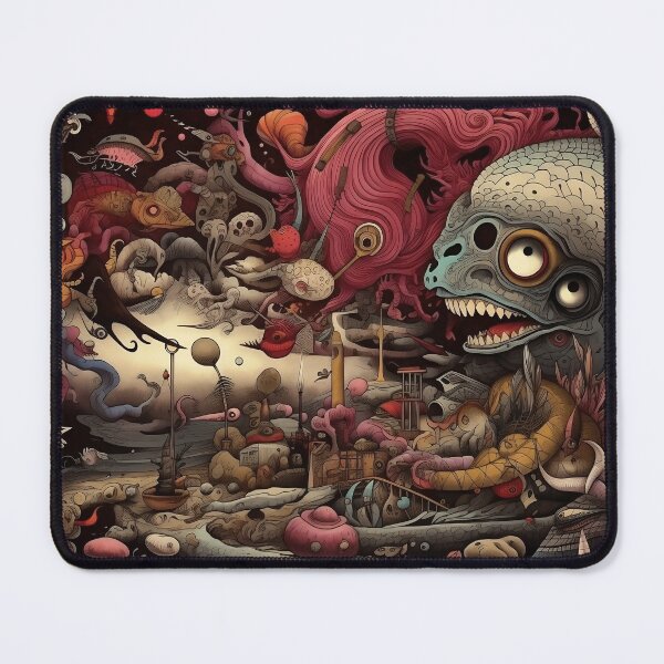 Item preview, Surreal Psychedelic Art - Creepy Nightmare designed and sold by Spiralysis.