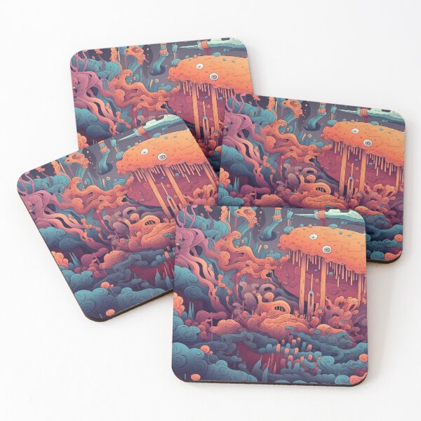Item preview, Surreal Psychedelic Art - Colorful Trippy Dreamscape designed and sold by Spiralysis.