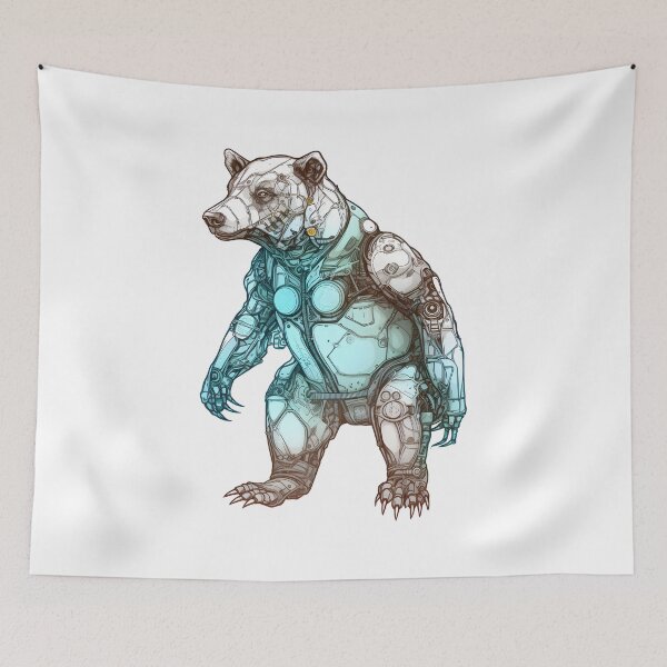 Item preview, Cyborg Bear designed and sold by hamishby.
