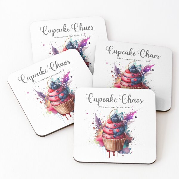 Item preview, Cupcake Chaos. Life is uncertain. Eat dessert first. designed and sold by DO-artbyDeliaO.