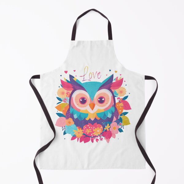 Item preview, Harmony of Affection: Multicolored Owl with Love's Embrace designed and sold by Blackstylez.