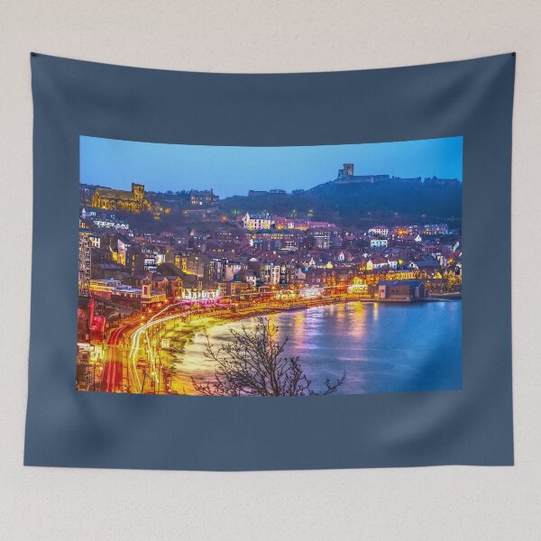 Item preview, Scarborough At Night Watercolour  designed and sold by Alisonchambers2.