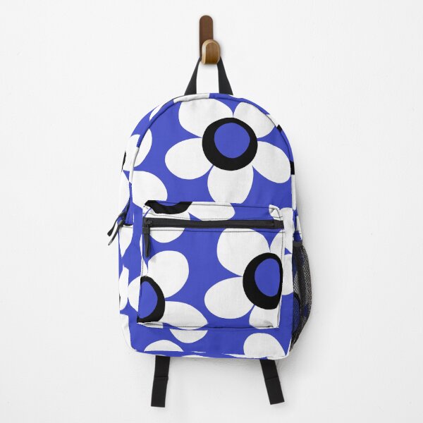 Item preview, Maisie Flowers Cheerful Floral Pattern Cobalt Blue Black White designed and sold by kierkegaard.