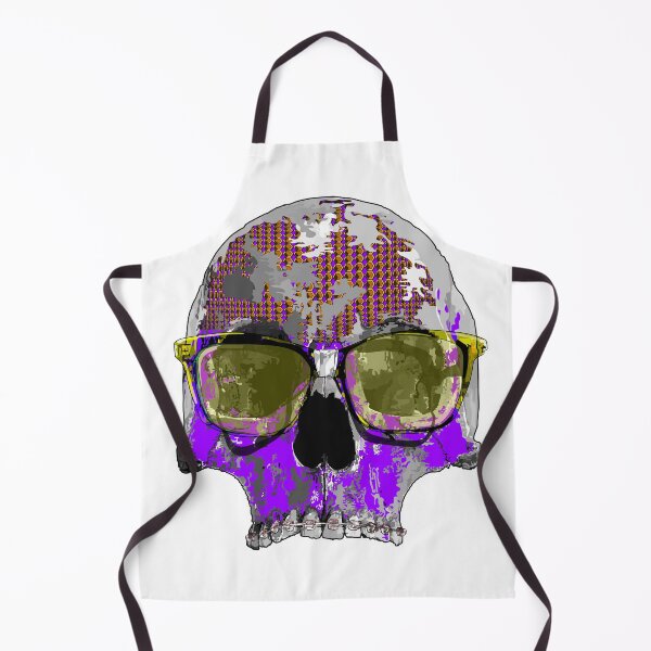 Artikelvorschau, Königlicher lila Totenkopf mit Brille entworfen und verkauft von Whimsy Trail Co.