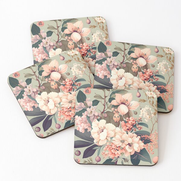 Item preview, Abstract Mixed Flower design pattern print textile designed and sold by LUEE-Design.