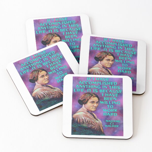 Item preview, Radical Feminist Quote - If I Have Accomplished Anything In This Life It Is Because I Have Been Willing To Work Hard designed and sold by LethalPixieDust.