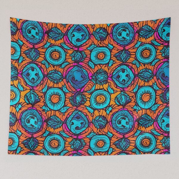 Item preview, Vivid Abstract Mandala Pattern designed and sold by ChibiKolossus.