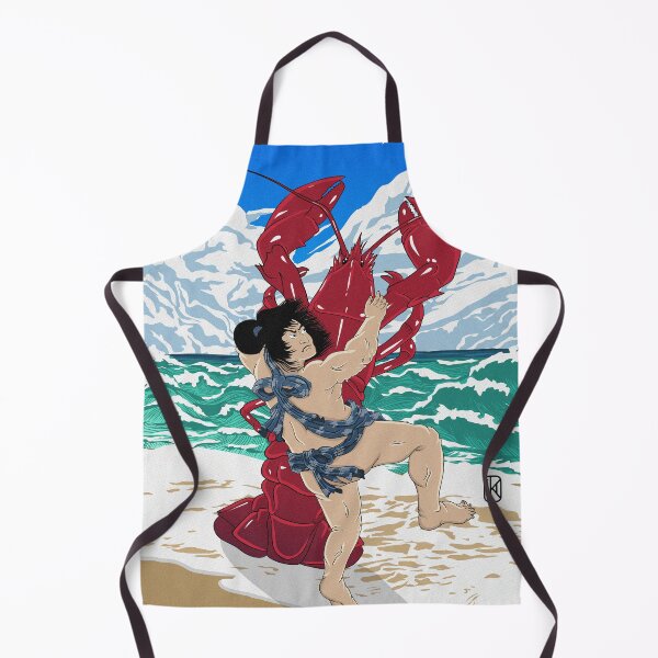 Item preview, A samurai capturing a lobster (Ukiyoe) designed and sold by KaishoDesign.