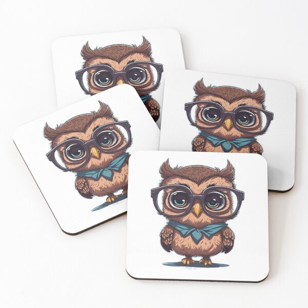 Item preview, Beautiful nerdy owl designed and sold by BaliamShop.