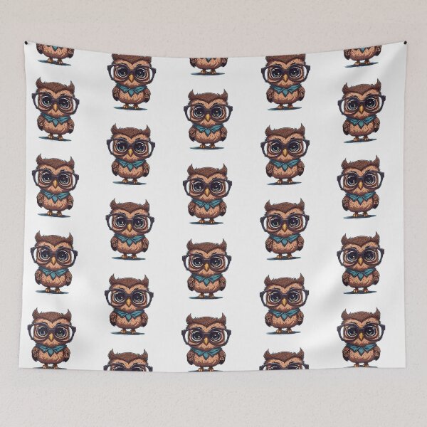 Item preview, Beautiful nerdy owl designed and sold by BaliamShop.