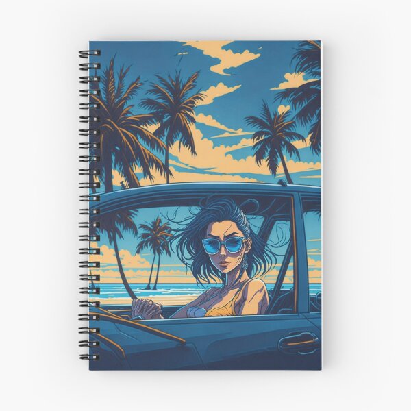 Item preview, Coastal Vibes: Stunning Girl with Sunglasses and Beach Scene Illustration designed and sold by RedArtG09.