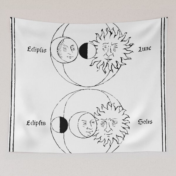 Item preview, Renaissance Woodcut Science Astronomy Planets Sun and Moon designed and sold by Pixelchicken.