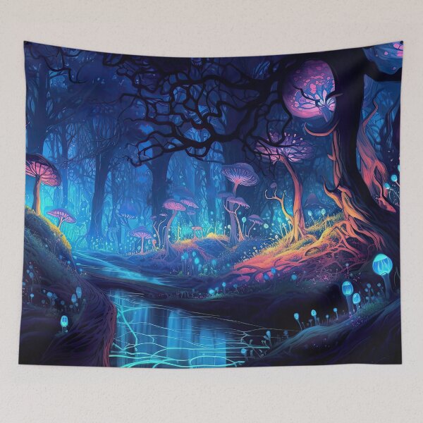 Item preview, Bosque Bioluminiscente designed and sold by CharlesScottArt.